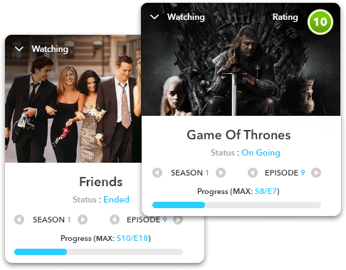 TV Show Tracker Example | Never forget which episode you're at, when always know when episodes come out and what you can watch!